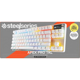 SteelSeries Apex Pro TKL Gen 3 RGB mechanisch gaming toetsenbord Wit, US lay-out (QWERTY), SteelSeries OmniPoint 3.0, 80% (TKL)	