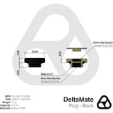Thermal Grizzly DeltaMate Plug verbinding Zwart