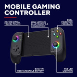 Trust GXT 735 Mylox Mobiele Gaming Controller Voor iPhone en Android Zwart, Bluetooth 5.0, RGB
