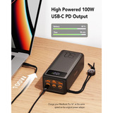 VEGER Tank Boost (W5001C) 56000mAh 130W powerbank Zwart, PD, QC 3.0, 5A , USB-A, USB-C, Lightning