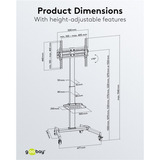 goobay TV Presentation Stand 37 - 70 inch (94 - 178 cm), max. 35 kg standaard Zwart