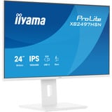 iiyama ProLite XB2497HSN-W1 23.8" monitor Wit, HDMI, DisplayPort, USB-C, Audio, LAN, 100 Hz