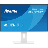 iiyama ProLite XB2497HSN-W1 23.8" monitor Wit, HDMI, DisplayPort, USB-C, Audio, LAN, 100 Hz