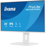 iiyama ProLite XB2497HSN-W1 23.8" monitor Wit, HDMI, DisplayPort, USB-C, Audio, LAN, 100 Hz