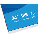 iiyama ProLite XB2497HSN-W1 23.8" monitor Wit, HDMI, DisplayPort, USB-C, Audio, LAN, 100 Hz