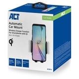 ACT Connectivity Automatische smartphone autohouder met draadloze snellaadfunctie Zwart