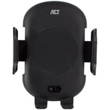 ACT Connectivity Automatische smartphone autohouder met draadloze snellaadfunctie smartphonehouder Zwart