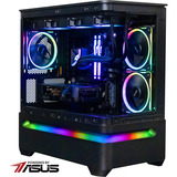ALTERNATE Ryzen 7 - RX 9060 XT Gaming pc Powered by ASUS Zwart | R7 7800X3D | RX 9060 XT | 16 GB | 1 TB SSD