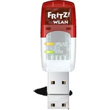 AVM FRITZ! WLAN Stick AC 430 MU-MIMO wlan adapter Wit/rood