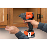 BLACK+DECKER 18V Brushless accuslagschroevendraaier Zwart/oranje, Accu en oplader niet inbegrepen
