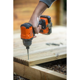 BLACK+DECKER 18V Brushless accuslagschroevendraaier Zwart/oranje, Accu en oplader niet inbegrepen