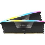 Corsair 32 GB DDR5-7000 Kit werkgeheugen Zwart, CMH32GX5M2X7000C34, Vengeance RGB, XMP 3.0