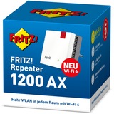 FRITZ! FRITZ!WLAN Repeater 1200 AX International Wit, Wi-Fi 6, Mesh Wi-Fi