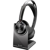 HP Poly Voyager Focus 2 USB-C - Teams Certified on-ear headset Zwart, Incl. oplaadstatief