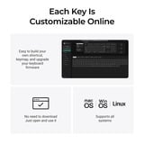 Keychron K10 Max-H13 RGB mechanisch toetsenbord Zwart, US lay-out (QWERTY), Keychron Apex Brown, 100%, RGB leds, OSA Double-shot PBT, hot swap, USB-C | 2.4 GHz | Bluetooth 5.1
