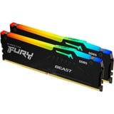 Kingston FURY Beast RGB 16 GB DDR5-5600 (2x 8 GB) werkgeheugen Zwart, KF556C40BBAK2-16, XMP 3.0