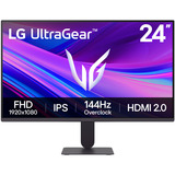 LG UltraGear 24G411A-B 24" gaming monitor Zwart, HDMI, DisplayPort, 144 Hz