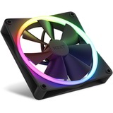 NZXT F140 RGB case fans Zwart, 2 stuks, 140 x 140 x 26 mm, PWM, Incl. controller