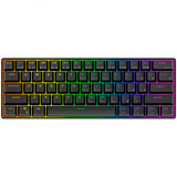 Royal Kludge RK61 draadloos mechanisch toetsenbord, gaming toetsenbord Zwart, US lay-out, Red switch, 60%, RGB, Hot swap, 2.4 GHz / USB-C / Bluetooth