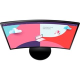 SAMSUNG LS27C360EAUXEN 27" Curved monitor Zwart, 1x HDMI, 1x VGA