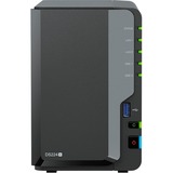 Synology DS224+ incl. 2x Seagate Ironwolf 4 TB harde schijf nas Zwart, 2x LAN, 2x USB-A 3.2 (5 Gbit/s)