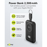 goobay Wireless Power Bank for Apple Watch 2,500 mAh powerbank Zwart