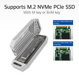ACT Connectivity USB 40Gbps M.2 2280 NVMe / PCIe SSD behuizing, tool-free externe behuizing Grijs