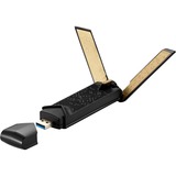 ASUS USB-AX56 wlan adapter Zwart/goud