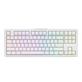 ATK A87 Wireless Mechanical Gaming TKL Keyboard - A87 Pro Wit, US lay-out (QWERTY), Huanuo Polar Latte, 80% (TKL), RGB, 2.4 GHz | Bluetooth | USB-C