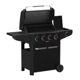 Barbecook Luca 412 gasbarbecue met kast en zijbrander Zwart
