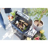 Barbecook Luca 412 gasbarbecue met kast en zijbrander Zwart