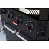 Barbecook Luca 412 gasbarbecue met kast en zijbrander Zwart