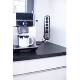 Brennenstuhl estilo hoekstopcontact 4-voudig 6-voudige stekkerdoos met usb Zwart/roestvrij staal, 6x stekker, 2x USB-A