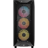 Corsair  midi tower behuizing Zwart | 1x USB-A | 1x USB-C | RGB | Window