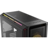 Corsair iCUE LINK 5000T LX RGB midi tower behuizing Zwart | 4x USB-A | 1x USB-C | RGB | Tempered Glass