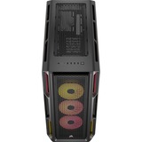 Corsair iCUE LINK 5000T LX RGB midi tower behuizing Zwart | 4x USB-A | 1x USB-C | RGB | Tempered Glass