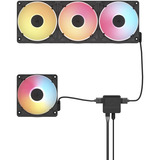 Corsair iCUE LINK RX120 II RGB PWM PC Fan Expansion air cooler Zwart