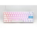 Ducky One 2 Pro Mini White Classic RGB mechanisch gaming toetsenbord Wit, US lay-out (QWERTY), Cherry MX Red, 60%, RGB led, Double-shot PBT, QUACK Mechanics