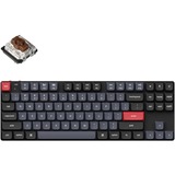 Keychron K1 Pro-H3, toetsenbord Zwart, US lay-out, Gateron Low Profile Mechanical Brown, RGB leds, 80%, Double-shot PBT, hot swap, Bluetooth 5.1