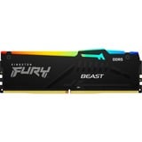 Kingston FURY Beast RGB 16 GB DDR5-5600 (1x 16 GB) werkgeheugen Zwart, KF556C36BBEA-16, XMP 3.0, EXPO