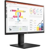 LG UltraFine 24QP750P-B 23.8" monitor Zwart, 1x HDMI, 1x DisplayPort, USB-A, USB-C, HDR 10, AMD FreeSync