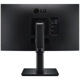 LG UltraFine 24QP750P-B 23.8" monitor Zwart, 1x HDMI, 1x DisplayPort, USB-A, USB-C, HDR 10, AMD FreeSync