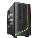 Sharkoon Sharkoon J1000  ARGB    mATX midi tower behuizing Zwart | 3x USB-A | RGB | Window