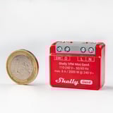 Shelly 1PM Mini Gen4 relais Rood, Bluetooth 4.2, Wi-Fi