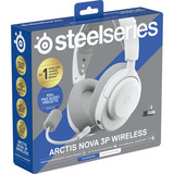 SteelSeries Arctis Nova 3P Wireless over-ear gaming headset Wit, 2.4 GHz / Bluetooth 5.3, Pc, PlayStation 5, PlayStation 4, Switch