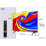 TCL 55QLED780L 4K Ultra HD Smart TV 55" Zwart, 3x HDMI, USB-A, LAN, WiFi 5, BlueTooth, USB-A