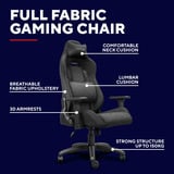 Trust GXT 723 Ruya Comfortabele Stoffen Gaming Stoel Grijs