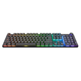 Trust GXT 868 Torix Premium draadloos mechanisch RGB gaming toetsenbord Zwart, US lay-out (QWERTY), Huano White, 100%