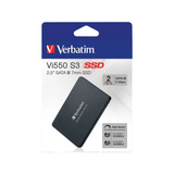 Verbatim    2TB  525/560MB Vi550 S3   SA3 VER SSD Zwart, 49354, SATA 6 Gb/s, 2,5"