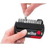 Wiha Bitset FlipSelector Standard 25 mm Zwart/rood, Phillips, Pozidriv, TORX® 13-delig 1/4" C6,3 met riemclip